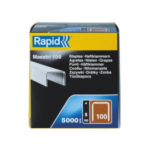 Zszywki Rapid z drutu płaskiego nr 100 (8 mm) - opakowanie 5000 szt. - 2
