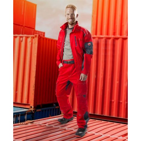 Bluza robocza VISION 01 - czerwono-szary - 183-190cm - 52 - 3