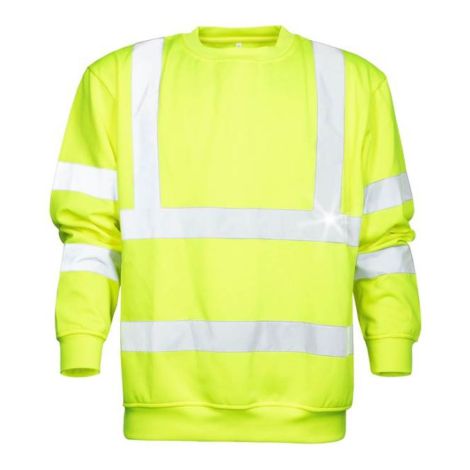 Bluza z pasami odblaskowymi REF301 HI-VIZ - zółty