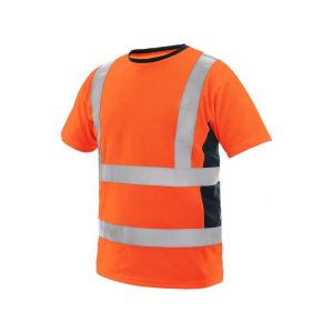 Koszulka CXS EXETER męska ostrzegawcza - pomarańczowy