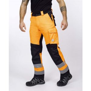 Spodnie do pasa Ardon SIGNAL+ - pomarańczowo-czarny - 2