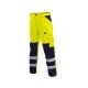 Spodnie do pasa CXS NORWICH męskie ostrzegawcze - żółto-niebieski