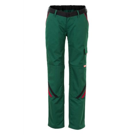 Spodnie do pasa damskie HIGHLINE 2398 - zielony/czarny/czerwony