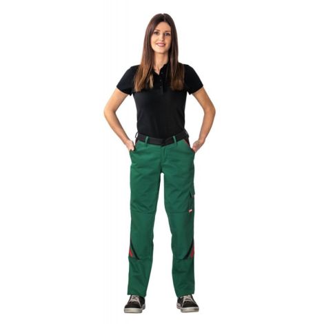 Spodnie do pasa damskie HIGHLINE 2398 - zielony/czarny/czerwony - 2