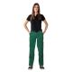 Spodnie do pasa damskie HIGHLINE 2398 - zielony/czarny/czerwony - 3