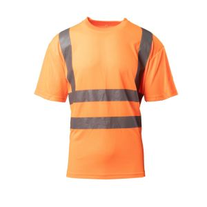 Koszulka z pasami odblaskowymi BRIXTON FLASH KAT.II KL.2 - pomarańczowy