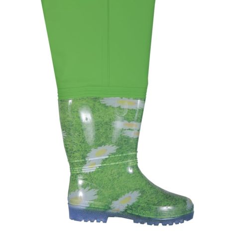 Spodniobuty damskie SB01-D - zielony (stokrotka) - 2