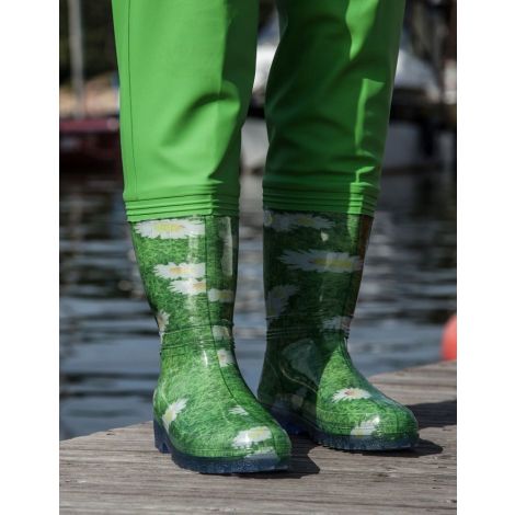 Spodniobuty damskie SB01-D - zielony (stokrotka) - 4