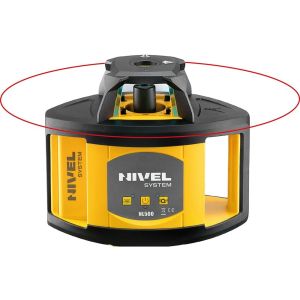 Zestaw laser obrotowy o zasięgu 500 m (średnica) z czujnikiem cyfrowym + statyw + łata laserowa - Nivel System kod: NL500 DIGITAL set SJJ32 LS24 - 2