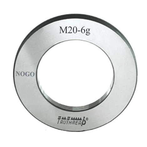 Sprawdzian gwintowy pierścieniowy nieprzechodni NOGO 6g DIN13 M6 x 1,0 mm - TruThread kod: R MI 00006 100 6G NR