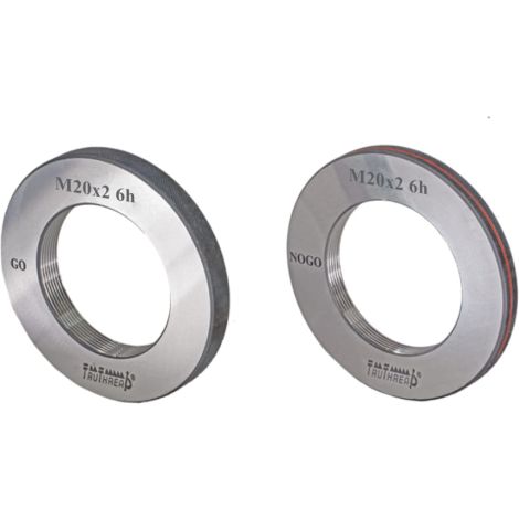 Sprawdzian pierścieniowy do gwintu NOGO 6G DIN13 M16 x 0,75 mm - TruThread kod: R MI 00016 075 6G NR - 2