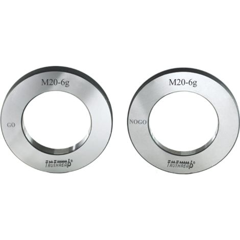 Sprawdzian gwintowy pierścieniowy GO 6E DIN13 M3,5 x 0,6 mm - TruThread kod: R MI 00035 060 6E GR - 2