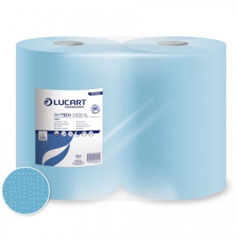 Czyściwo celulozowe wysokowydajne ręczniki  w rolce 2 rolki - SKYTECH 3.500 XL Lucart kod: 851283
