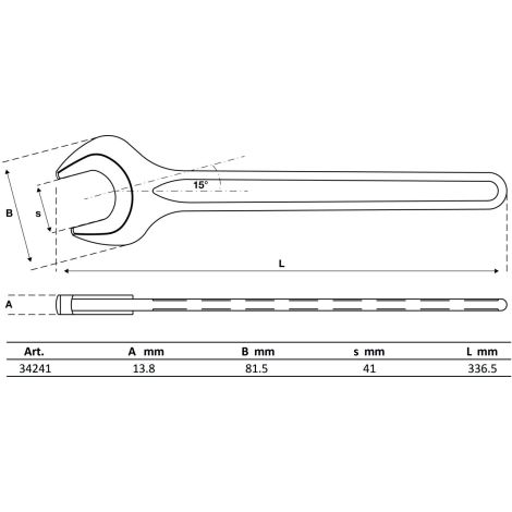 Klucz płaski | DIN 894 | 41 mm - 2