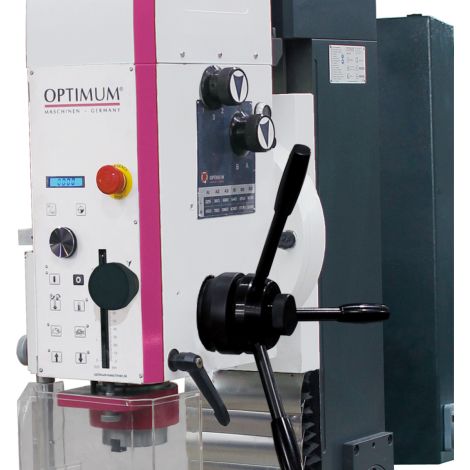 Precyzyjna wiertarko-frezarka z mechaniczną zmianą prędkości poprzez przekładnię OPTImill MH 50G Optimum kod: 3338180 - 5