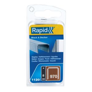 Zszywki Rapid z drutu płaskiego nr 970 (8 mm) - opakowanie 1100 szt. - 2