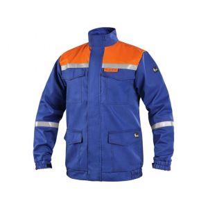 Bluza antystatyczna CXS ENERGETIK MULTI 9043 II męski - niebiesko-pomarańczowy
