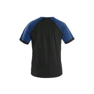 Koszulka CXS OLIVER męska - czarno-niebieski - 2