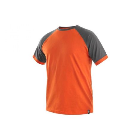 Koszulka CXS OLIVER męska - pomarańczowo-szary