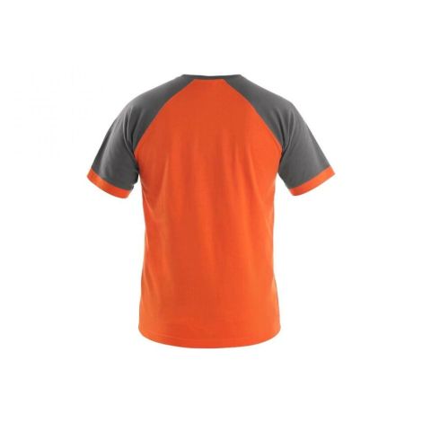 Koszulka CXS OLIVER męska - pomarańczowo-szary - 2