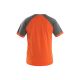 Koszulka CXS OLIVER męska - pomarańczowo-szary - 3
