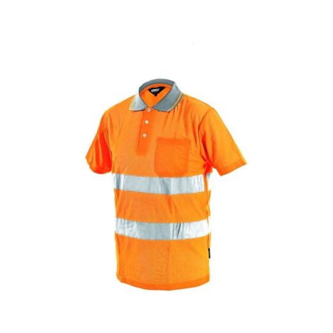 Koszulka polo DOVER męska ostrzegawcza - pomarańczowy