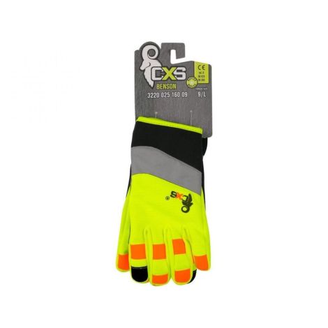 Rękawice CXS BENSON kombinowane żółto-czarny - 3