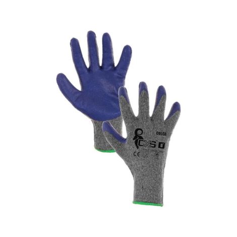Rękawice CXS COLCA powlekane w połowie szaro-niebieski