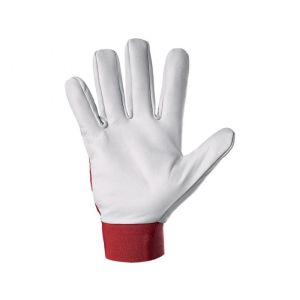 Rękawice CXS TECHNIK kombinowane - czerwono-biały - 2