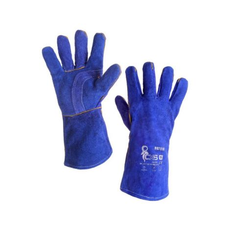 Rękawice spawalnicze PATON - niebieski - 11