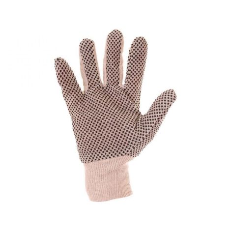 Rękawice tekstylne GABO z punktami PCV - biały - 10 - 2