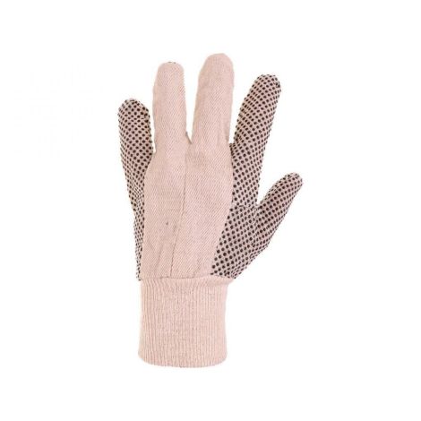 Rękawice tekstylne GABO z punktami PCV - biały - 10