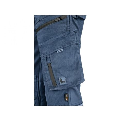 Męskie spodnie robocze kroju slim-fit CXS Leonis Canis kolor niebieski - 6