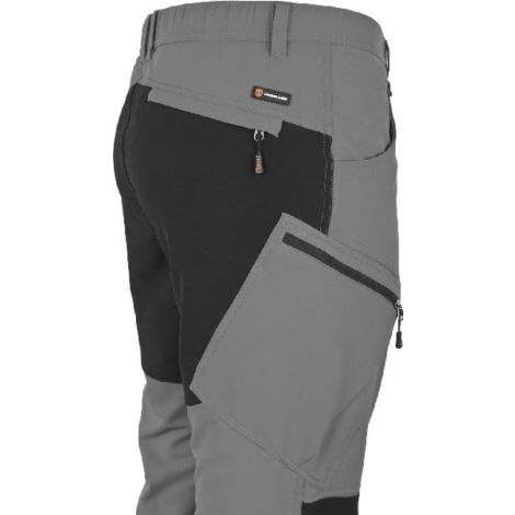 Spodnie robocze do pasa FOBOS grey/black - 4