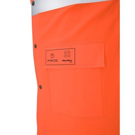 Płaszcz wodoochronny ostrzegawczy AJ model 106/R - pomarańczowy - 5