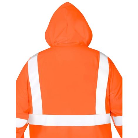 Płaszcz wodoochronny ostrzegawczy AJ model 106/R - pomarańczowy - 3