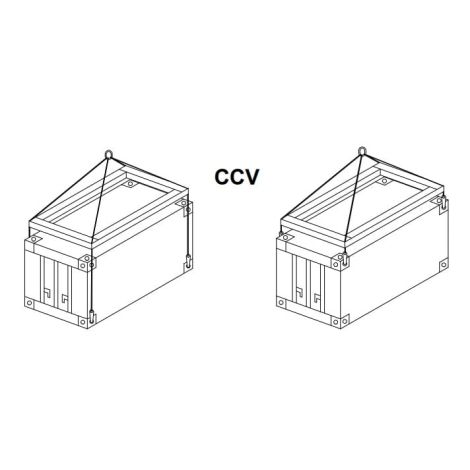 Uchwyt kontenerowy 7,5T do transportu pionowego CCV 7,5 Tractel kod: 50038 - 3
