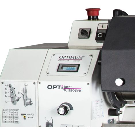 Tokarka z elektronicznie regulowaną prędkością i mocą 230V, OPTIturn TU 2506VB Optimum kod: 3425010 - 5