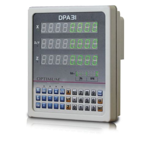 Uniwersalna tokarka z precyzyjnym wrzecionem, z cyfrowym wyświetlaczem pozycji DPA 31, OPTIturn TM 3310D Optimum, kod: 3403025 - 7