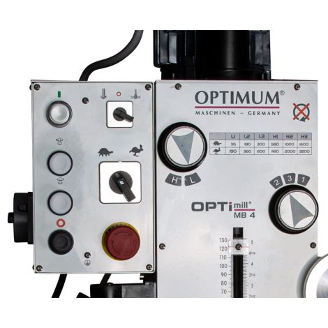 Precyzyjna wiertarko-frezarka OPTImill MB 4 Optimum kod: 3338451 - 6
