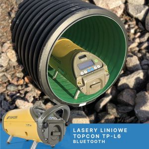 Niwelator rurowy (liniowy) o zasięgu 200m, z autowpasowaniem i czerwoną wiązką laserową, Topcon kod: TP-L6A - 2