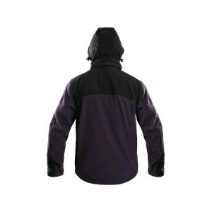 Męska kurtka softshell z odpinanym kapturem Francisco Canis kolor szaro-czarny - 2