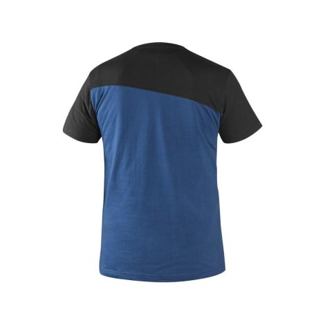 Męski tshirt z krótkim rękawem CXS Olsen Canis kolor niebiesko-czarny - 2