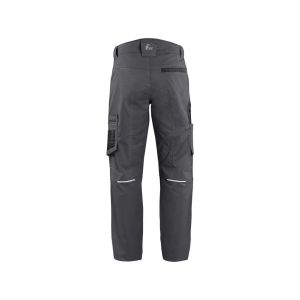 Męskie spodnie robocze z trwałego elastycznego materiału CXS Solis Flex Canis  wariant skrócony rozmiar 170-176 cm kolor szaro-czarne - 2