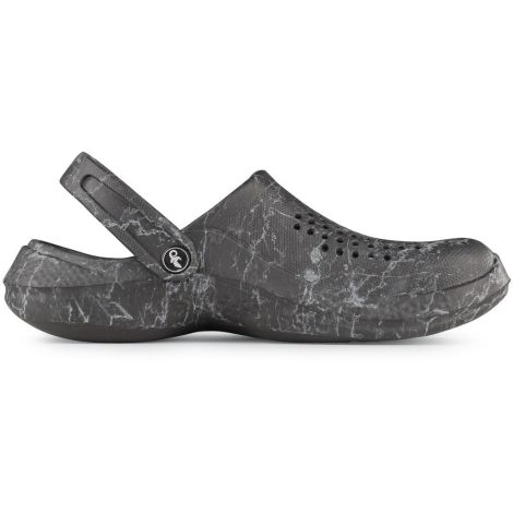 Lekkie komfortowe klapki z materiału Eva z perforowaną częścią górną unisex CXS Trend Canis kolor czarny marmur - 4