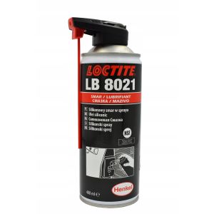 LOCTITE LB 8021 - 400 ml Smar silikonowy w sprayu do stosowania na powierzchniach metalowych, tworzyw sztucznych i gumy kod: 2385331