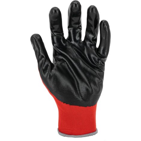Rękawice ochronne powlekane nitrylem 12 par czerwone Lahi Pro L2219 - 2
