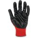 Rękawice ochronne powlekane nitrylem 12 par czerwone Lahi Pro L2219 - 3