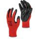 Rękawice ochronne powlekane nitrylem 12 par czerwone Lahi Pro L2219 - 4