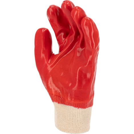 Rękawice powlekane PVC 1 para czerwone Lahti Pro L2401 10 - 2
